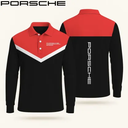 High Quality Men’s Long Sleeve Polo PORSCHE-YVWYB-PSR91401870