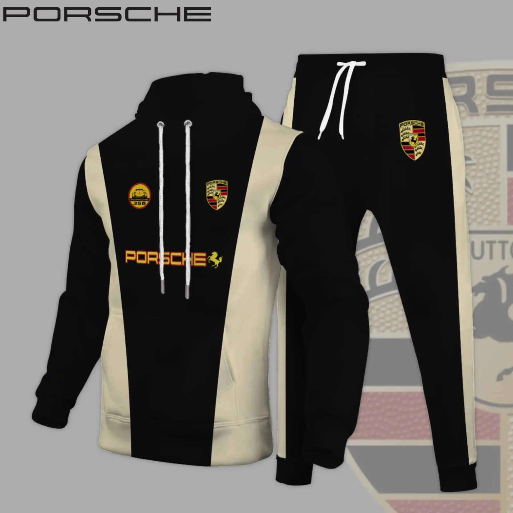 High Quality PORSCHE Hoodie & Pants Set ETX-AF+DK-PSC5810083