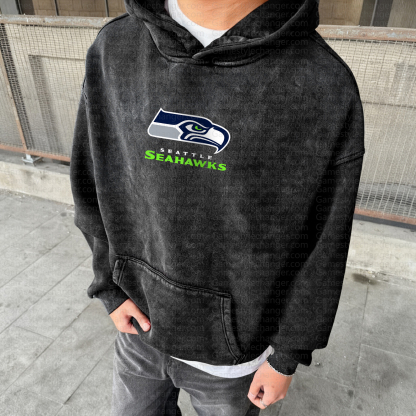 Unisex Graphic Streetwear Vintage Washed Hoodie