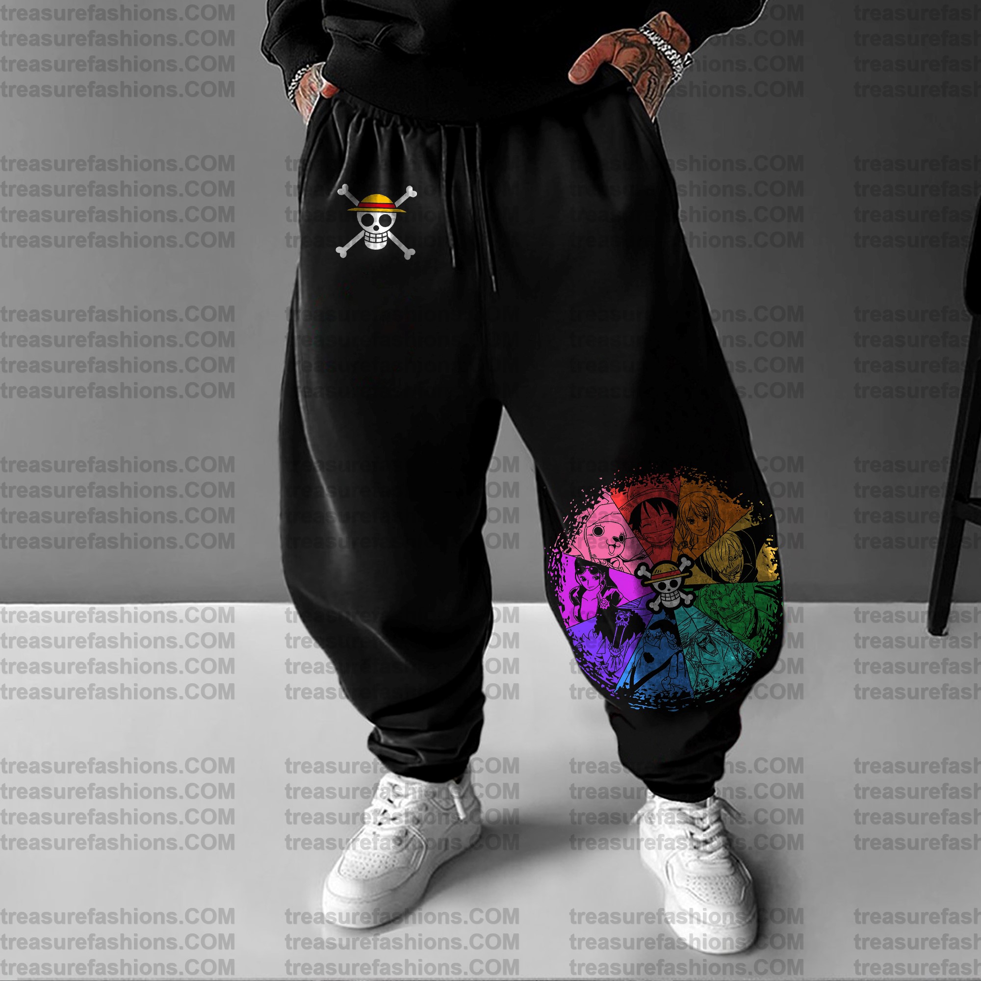Unisex Anime Inspired Vintage Pants
