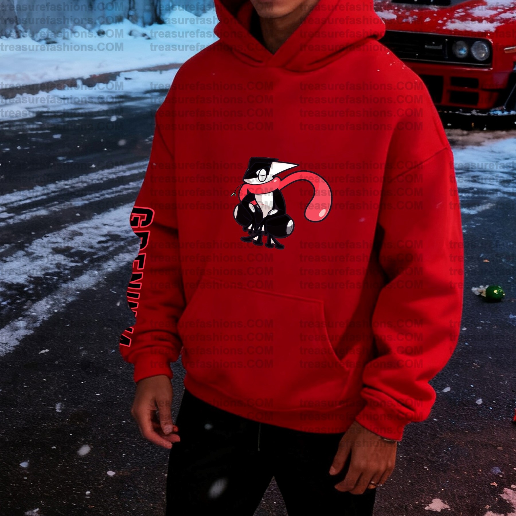 (Plus Velvet)Unisex Anime Graphic Streetwear Vintage Hoodie