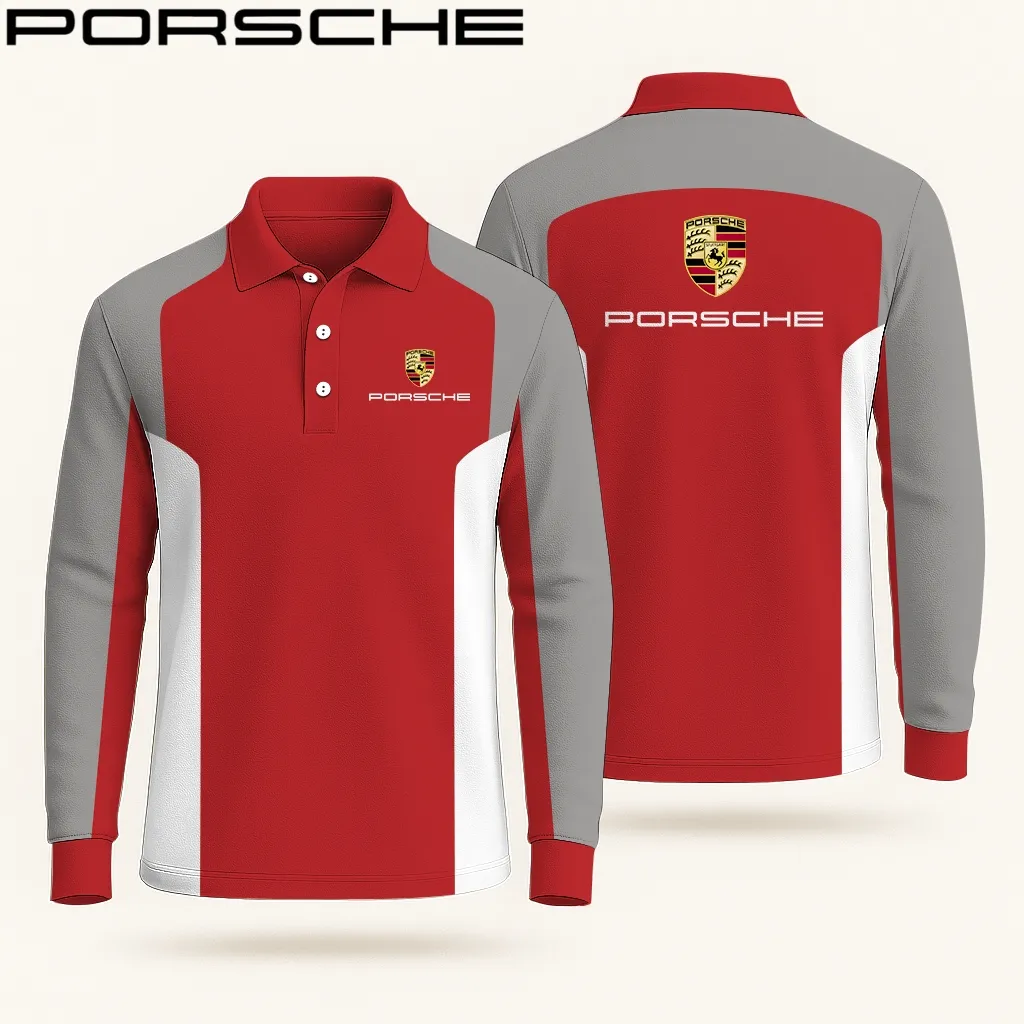 High Quality Men’s Long Sleeve Polo PORSCHE-YVWYB-PSR91401868