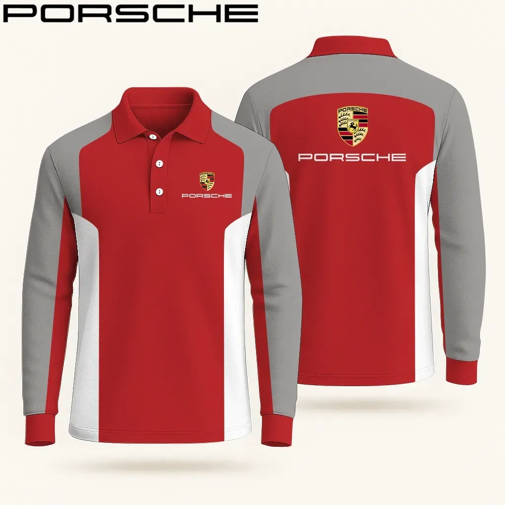 High Quality Men’s Long Sleeve Polo PORSCHE-YVWYB-PSR91401868