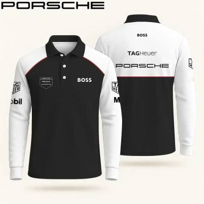 High Quality Men’s Long Sleeve Polo PORSCHE-YVWYB-PSR91401874