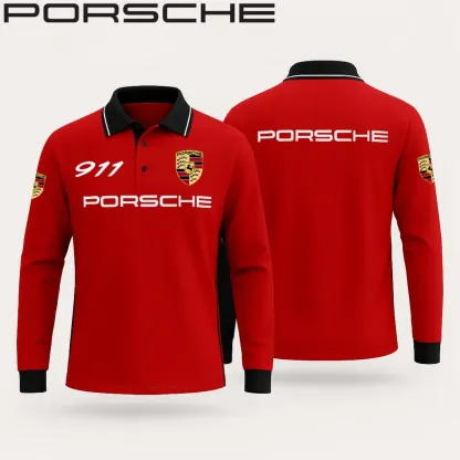 High Quality Men’s Long Sleeve Polo PORSCHE-YVWYB-PSR91401860