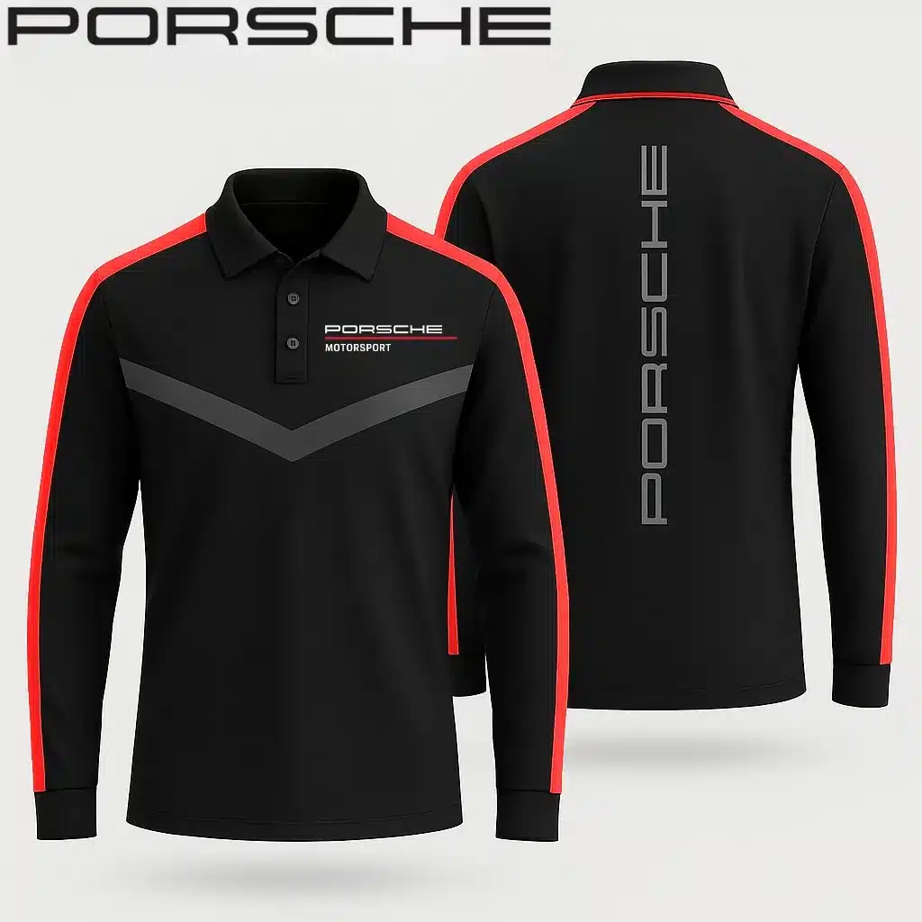 High Quality Men’s Long Sleeve Polo PORSCHE-YVWYB-PSR91401859