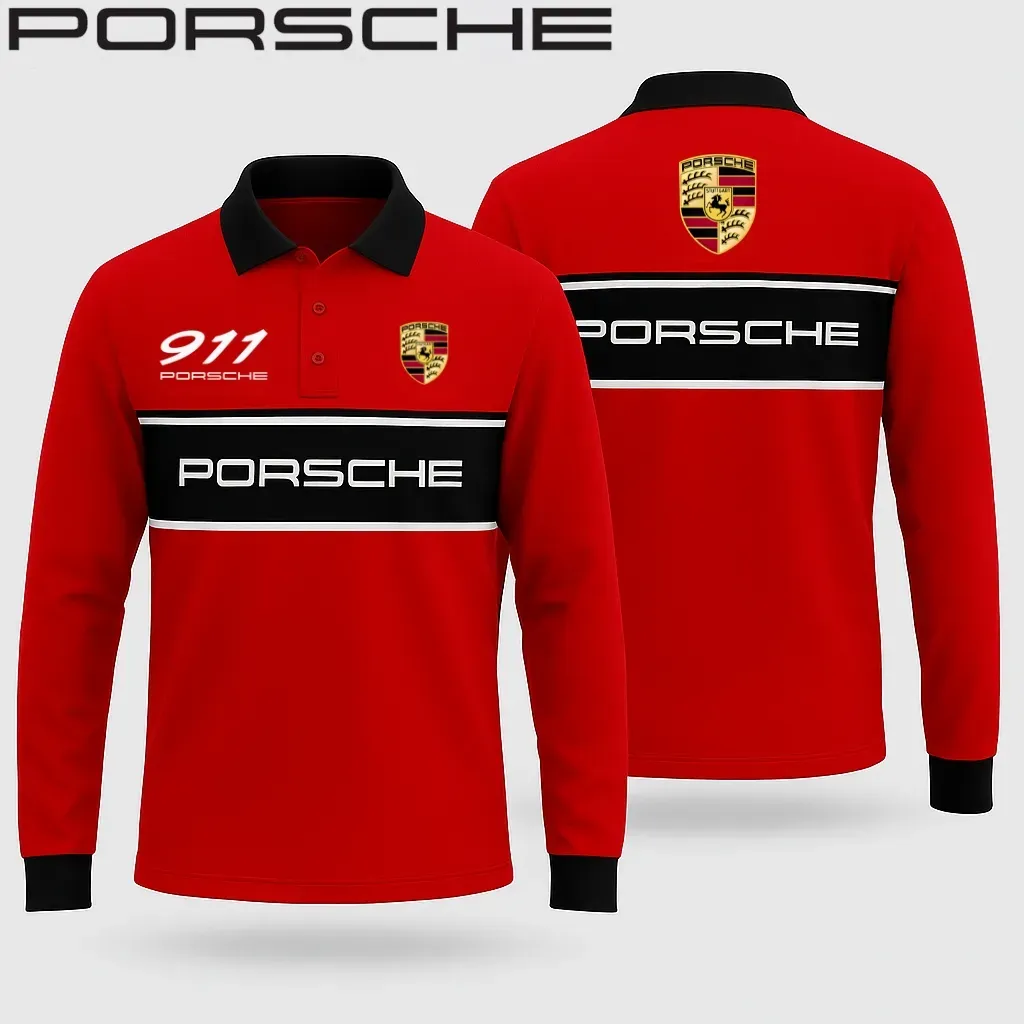 High Quality Men’s Long Sleeve Polo PORSCHE-YVWYB-PSR91401856