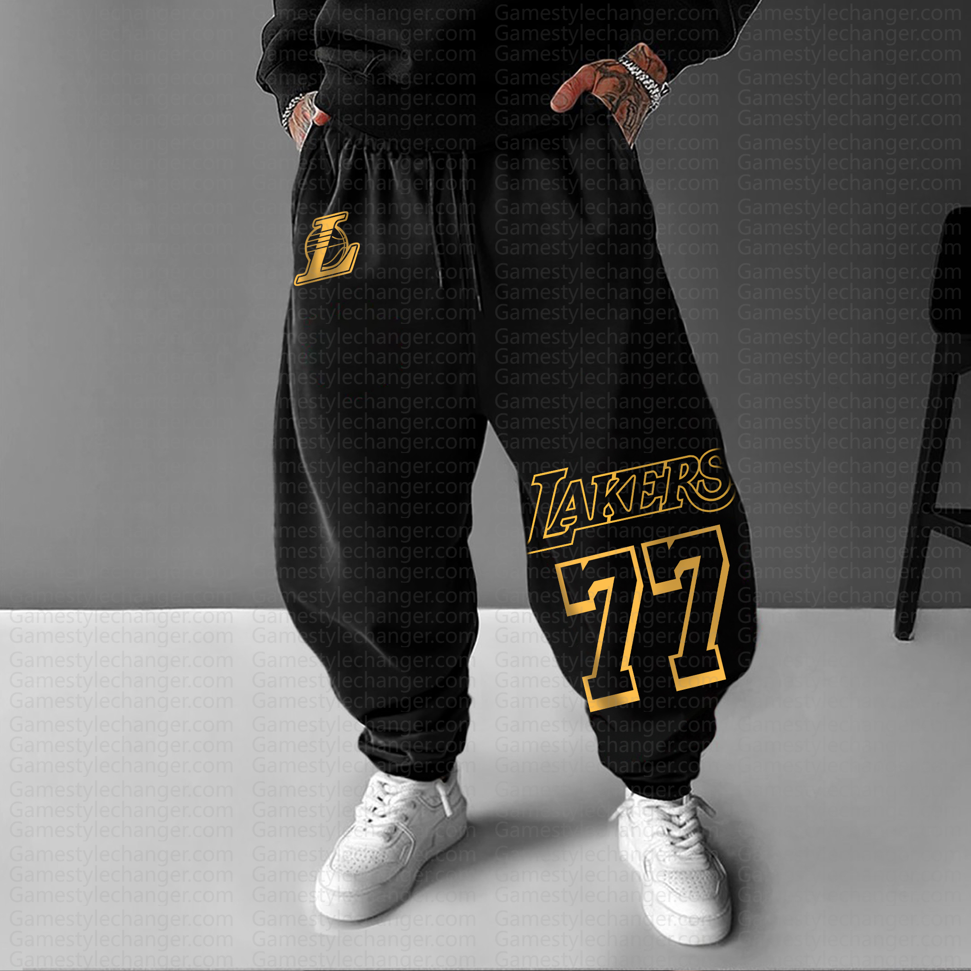 Unisex  Casual  Streetwear Pants