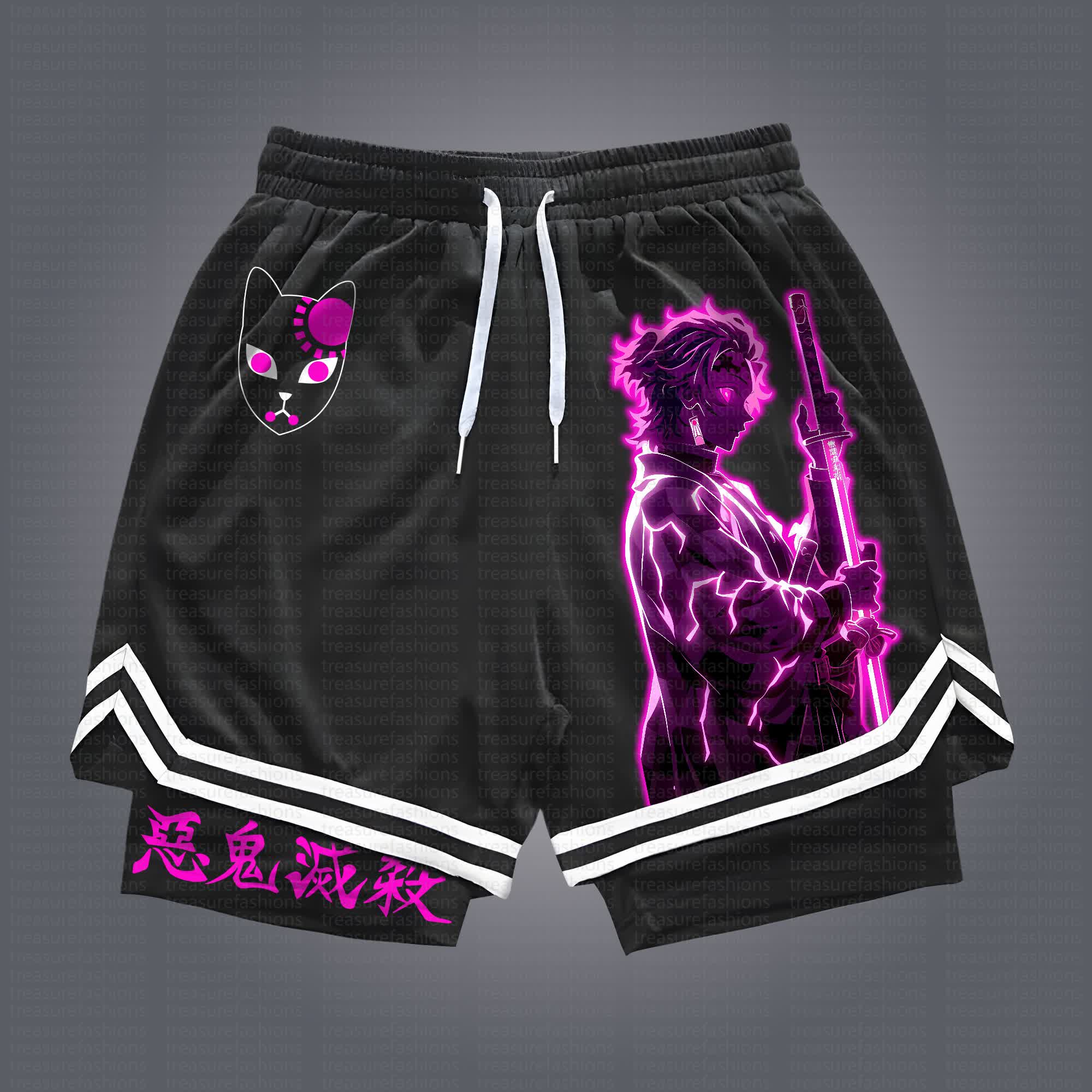 Unisex Casual Anime Streetwear Shorts 丨Demon Slayer