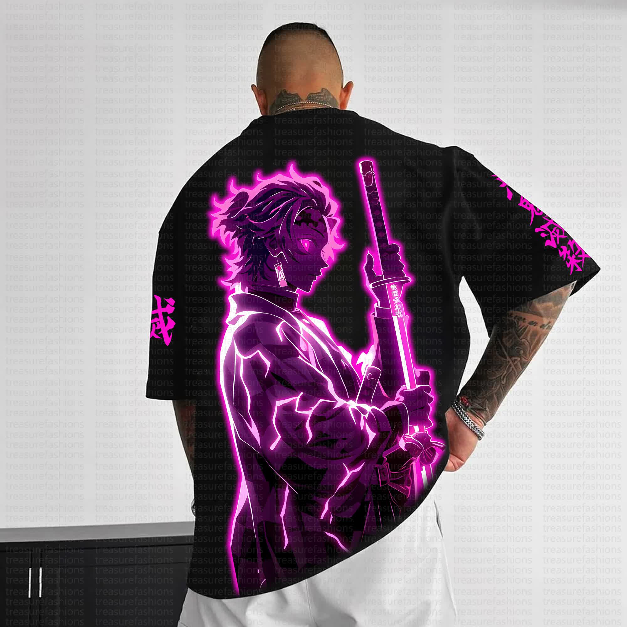 Unisex Anime Inspired Vintage T-Shirt丨Demon Slayer