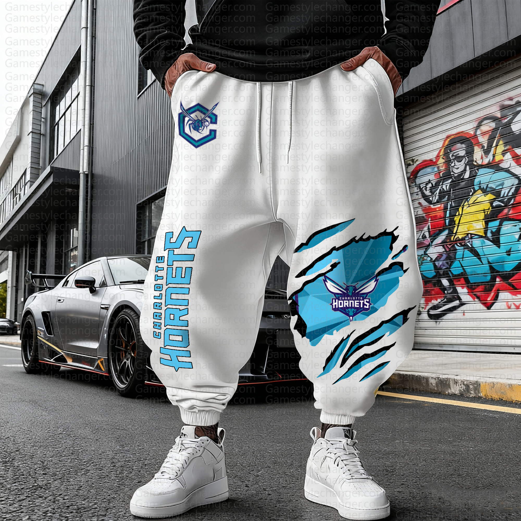 Unisex  Casual  Streetwear Pants