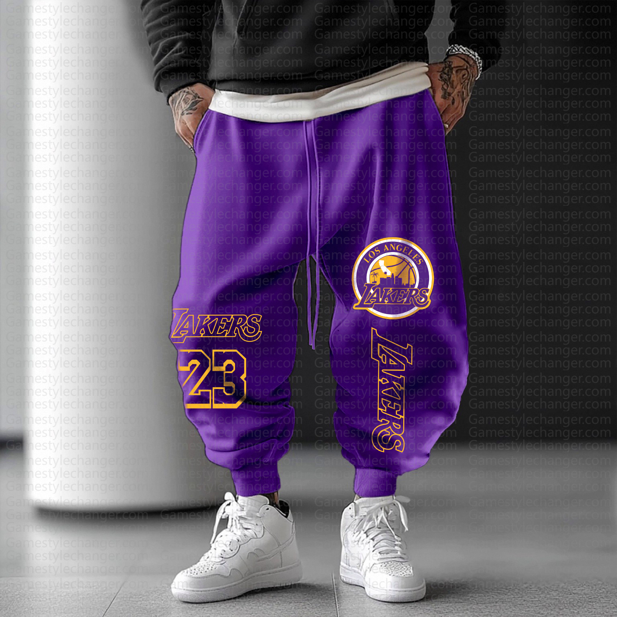 Unisex  Casual  Streetwear Pants