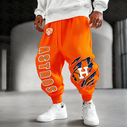 Unisex "Houston Astros" Casual  Streetwear  Plush Pants