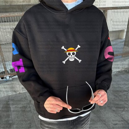 Unisex Anime Graphic Streetwear Vintage Plush Hoodie