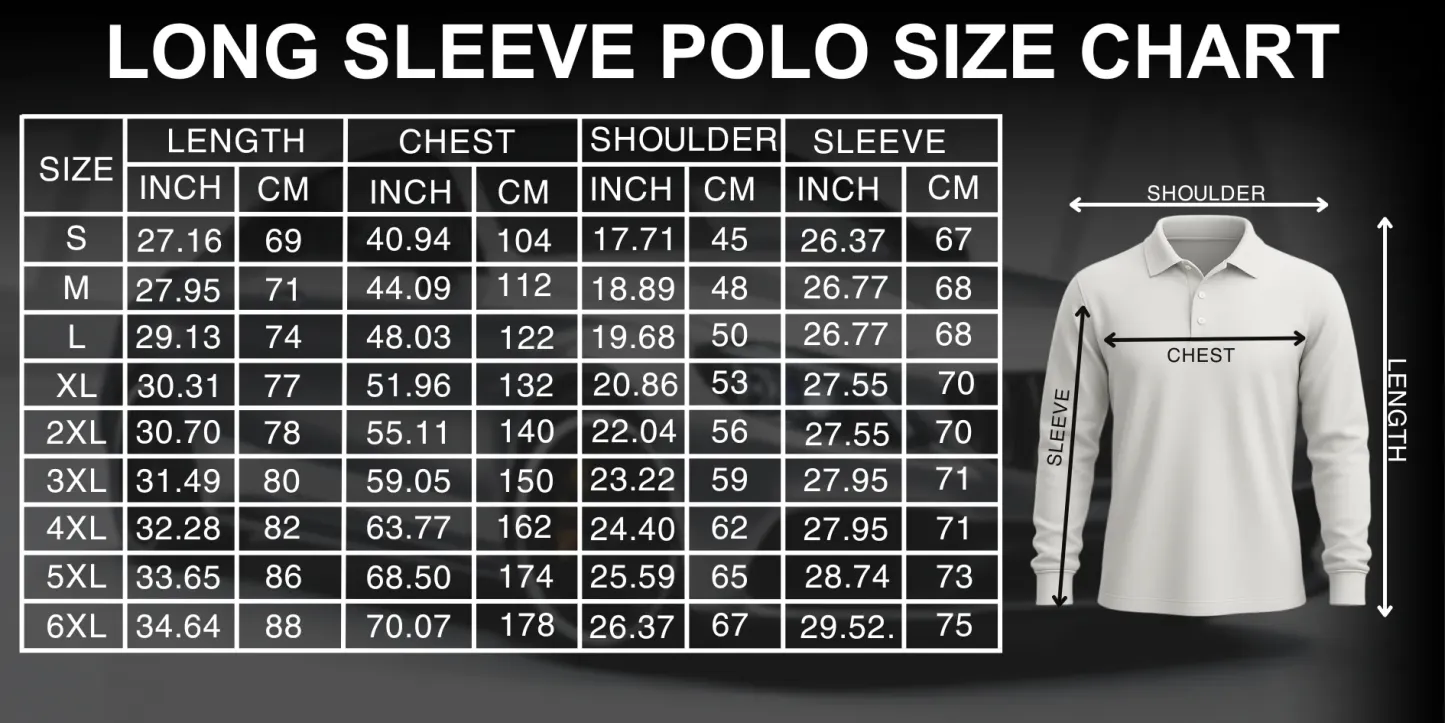 High Quality Men’s Long Sleeve Polo PORSCHE-YVWYB-PSR91401874