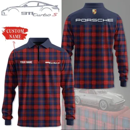 High Quality Customized Long Sleeve Polo PORSCHE-YVWYB-PSR91850017
