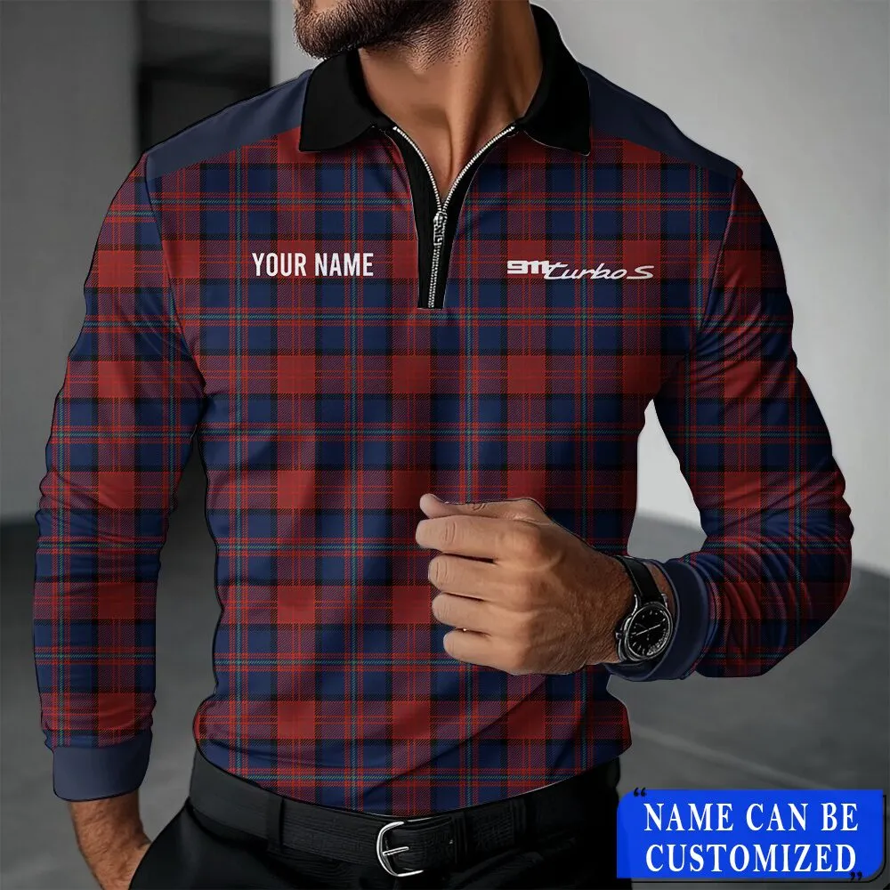 High Quality Customized Long Sleeve Polo PORSCHE-YVWYB-PSR91850017