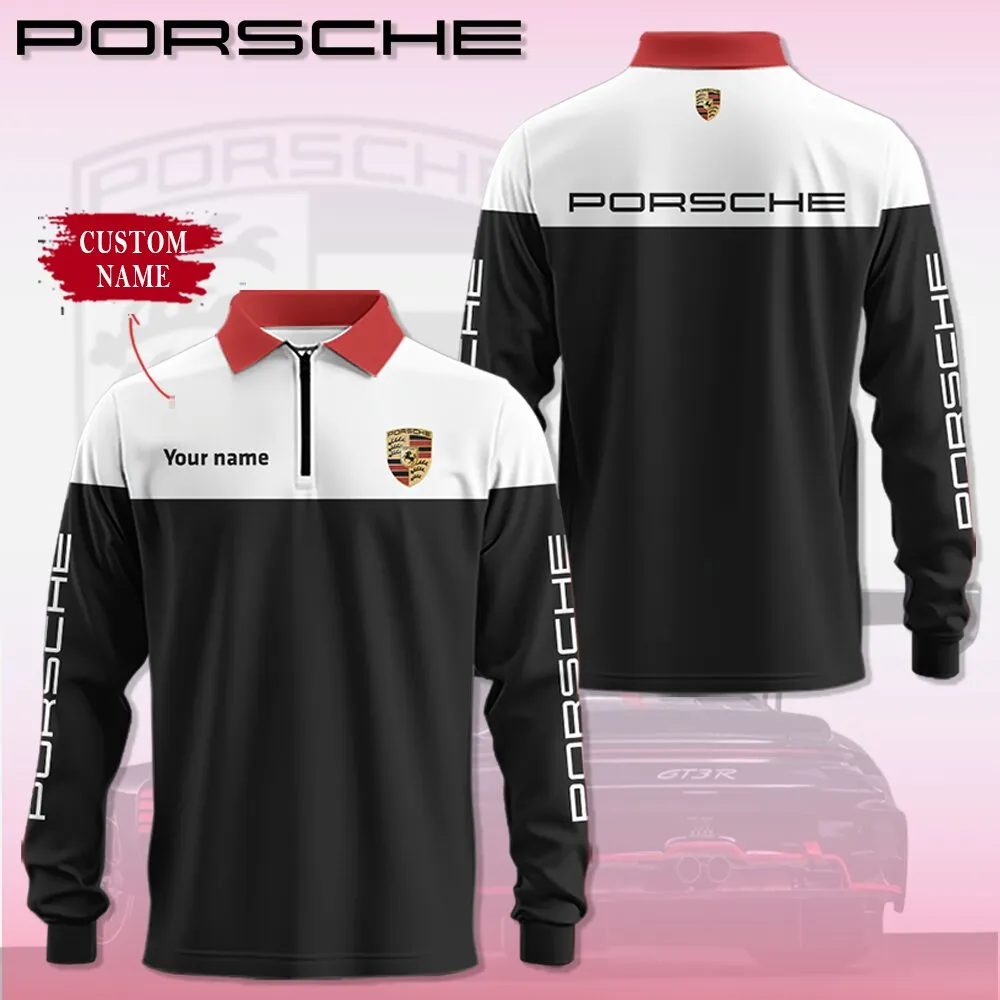 High Quality Customized Long Sleeve Polo PORSCHE-YVWYB-PSR91850015
