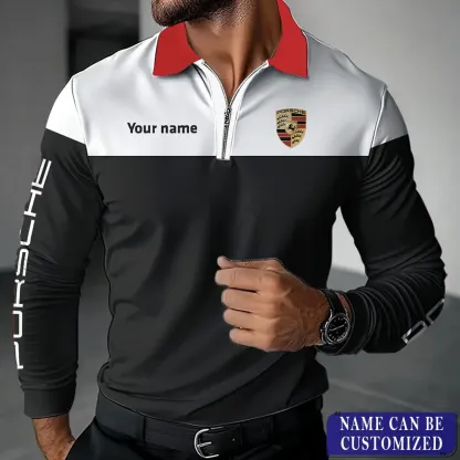 High Quality Customized Long Sleeve Polo PORSCHE-YVWYB-PSR91850015