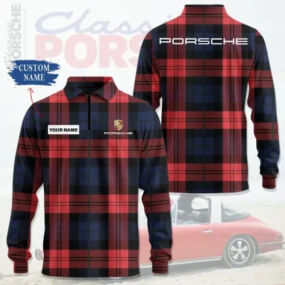 High Quality Customized Long Sleeve Polo PORSCHE-YVWYB-PSR91850013