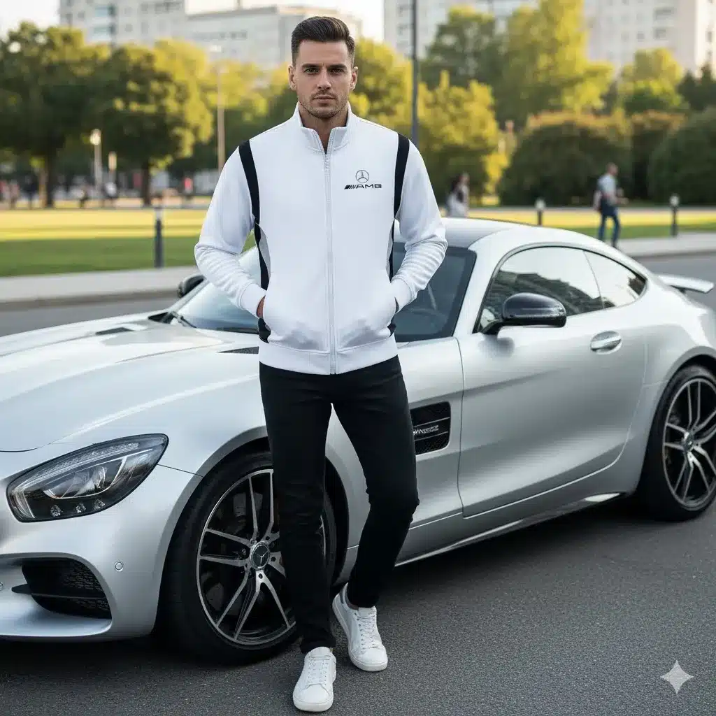 High Quality MERCEDES Stand Collar Jacket ETX-GJK-LMT9104803