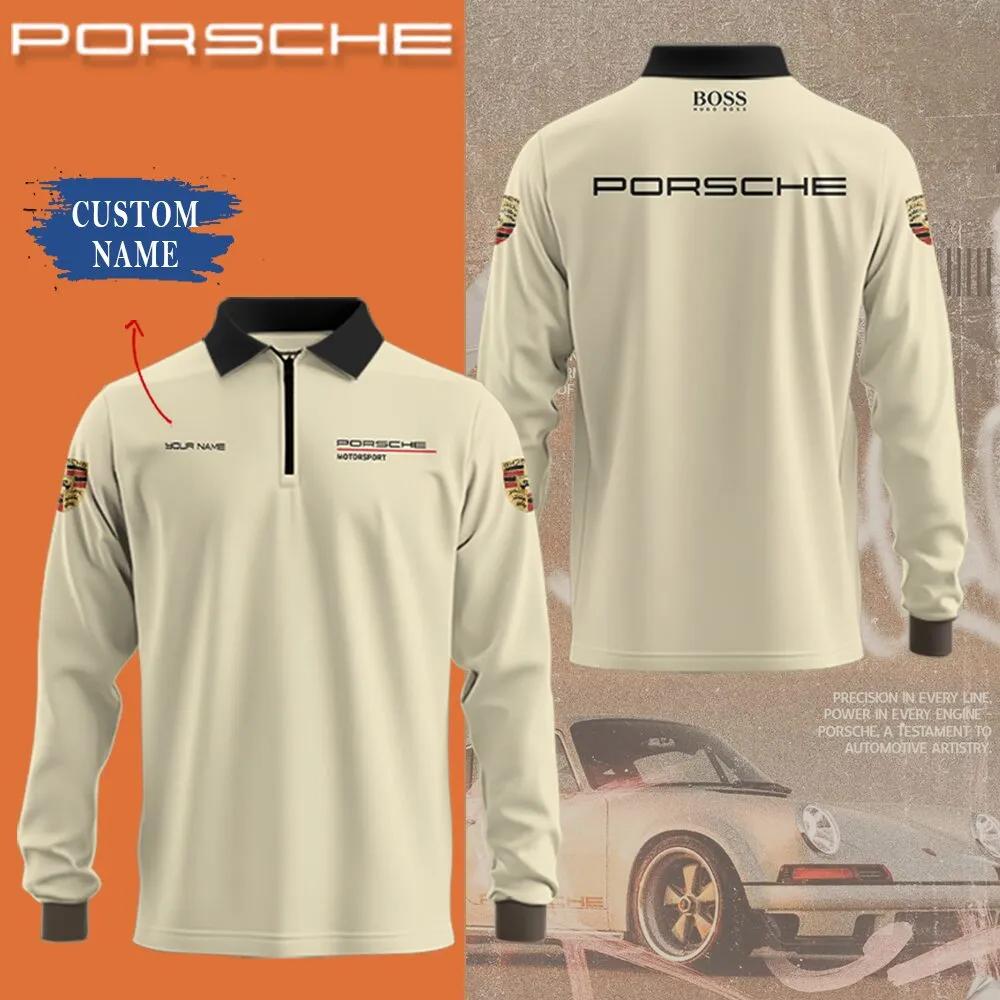 High Quality Customized Long Sleeve Polo PORSCHE-YVWYB-PSR91850011