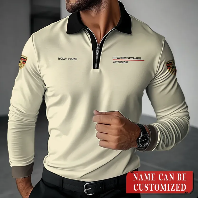 High Quality Customized Long Sleeve Polo PORSCHE-YVWYB-PSR91850011