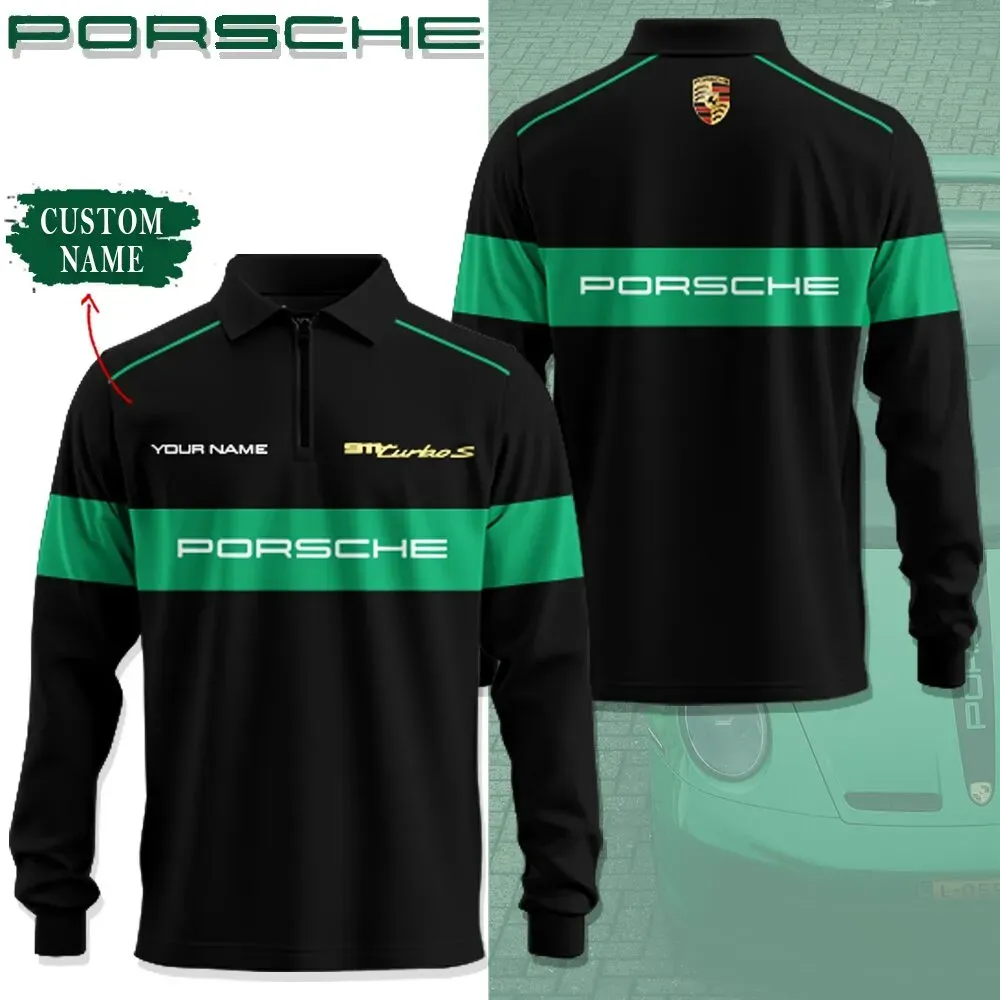 High Quality Customized Long Sleeve Polo PORSCHE-YVWYB-PSR91850007