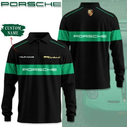 High Quality Customized Long Sleeve Polo PORSCHE-YVWYB-PSR91850007