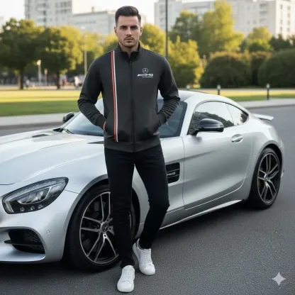 High Quality MERCEDES Stand Collar Jacket ETX-GJK-LMT9104805