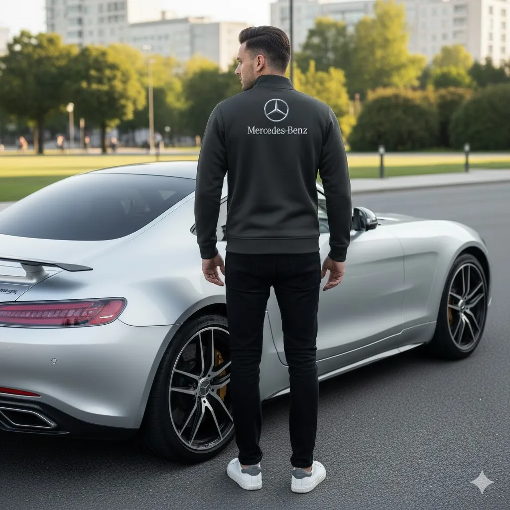 High Quality MERCEDES Stand Collar Jacket ETX-GJK-LMT9104805