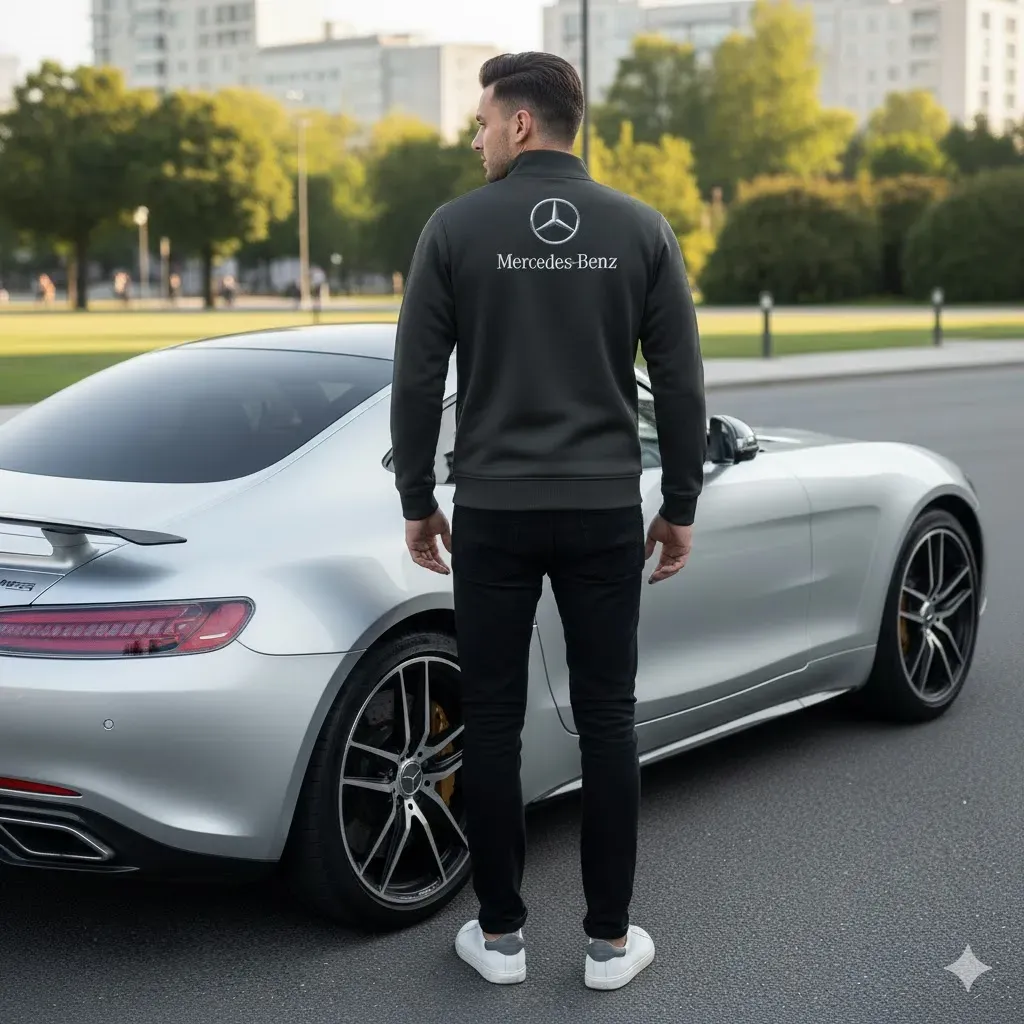 High Quality MERCEDES Stand Collar Jacket ETX-GJK-LMT9104805