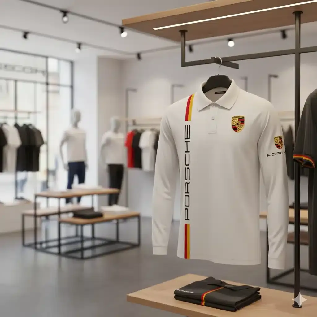 High Quality Men’s Long Sleeve Polo PORSCHE-YVWYB-PSR91401858