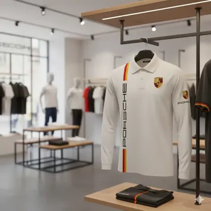 High Quality Men’s Long Sleeve Polo PORSCHE-YVWYB-PSR91401858