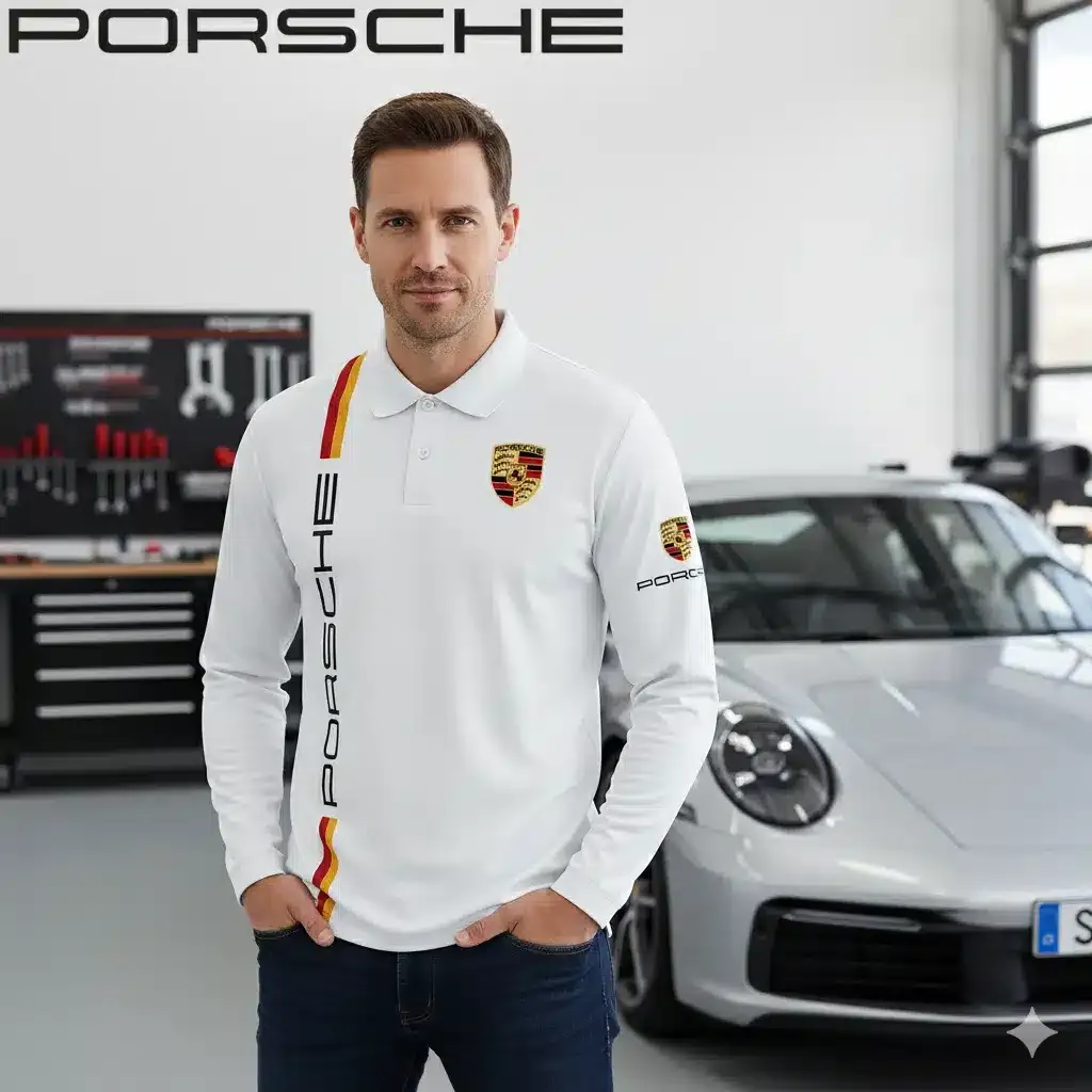High Quality Men’s Long Sleeve Polo PORSCHE-YVWYB-PSR91401858