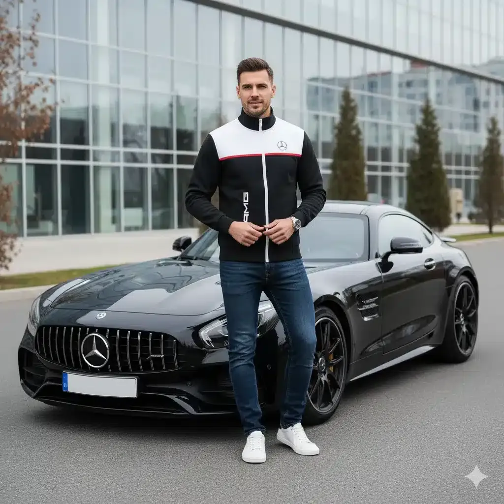 High Quality MERCEDES Stand Collar Jacket ETX-GJK-LMT9104813