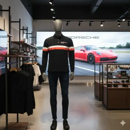 High Quality Men’s Long Sleeve Polo PORSCHE-YVWYB-PSR91401861