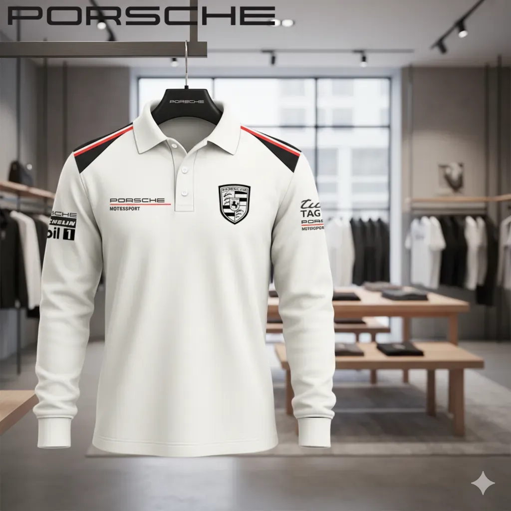 High Quality Men’s Long Sleeve Polo PORSCHE-YVWYB-PSR91401871