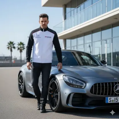 High Quality MERCEDES Stand Collar Jacket ETX-GJK-LMT9104815