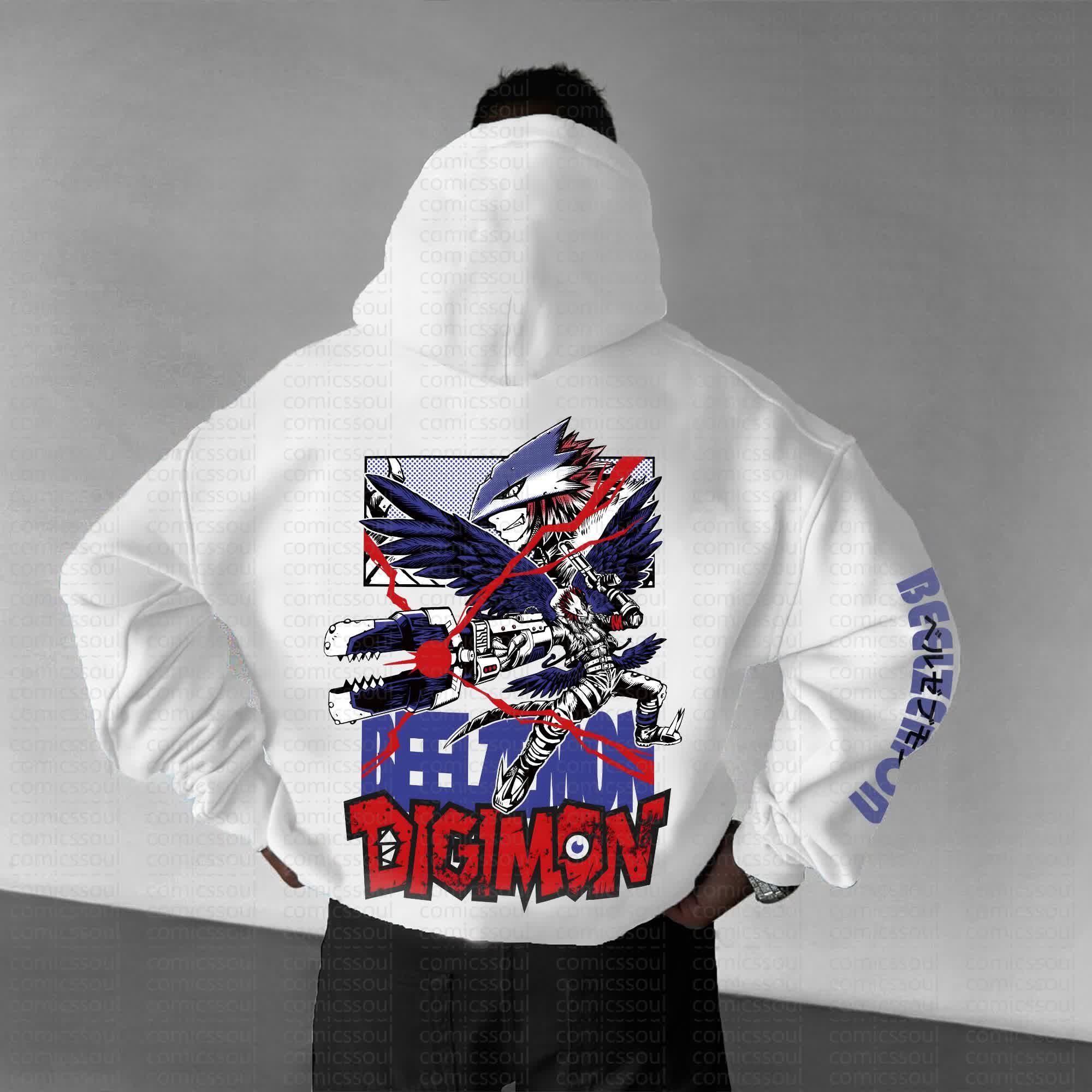 Unisex Anime Graphic Streetwear Vintage Hoodie丨Digimon