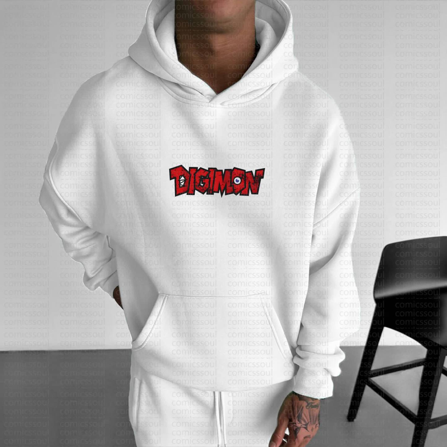 Unisex Anime Graphic Streetwear Vintage Hoodie丨Digimon