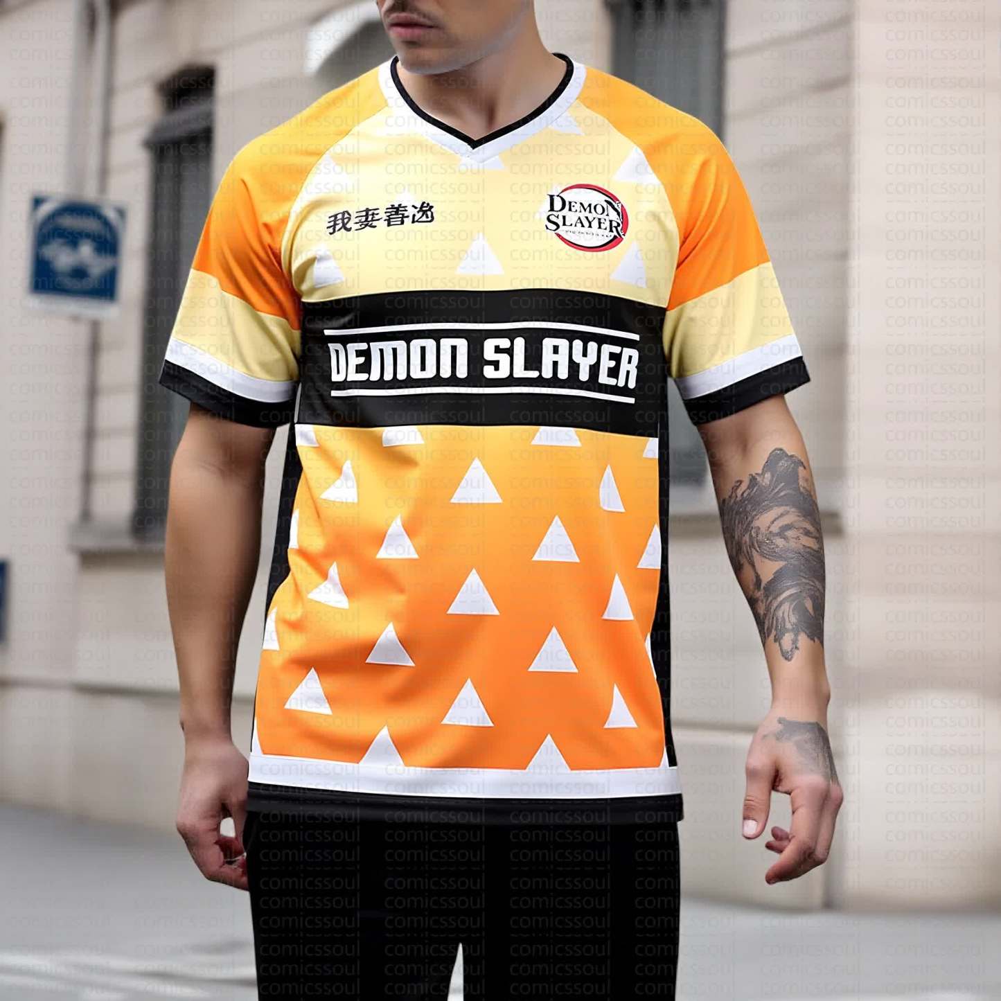 Unisex Anime Inspired Vintage T-Shirt丨Demon Slayer X Pokémon