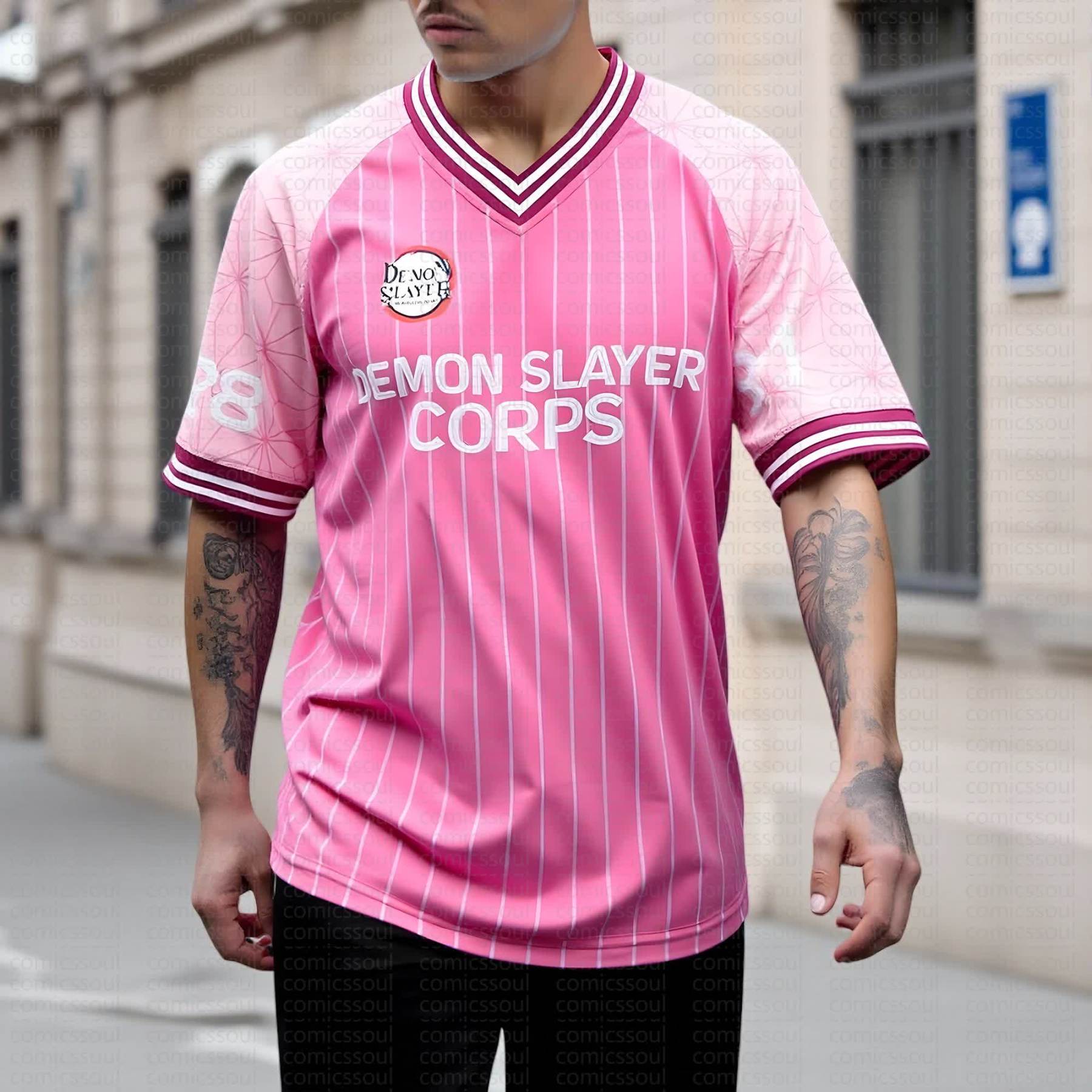 Unisex Anime Inspired Vintage T-Shirt丨Demon Slayer X Pokémon