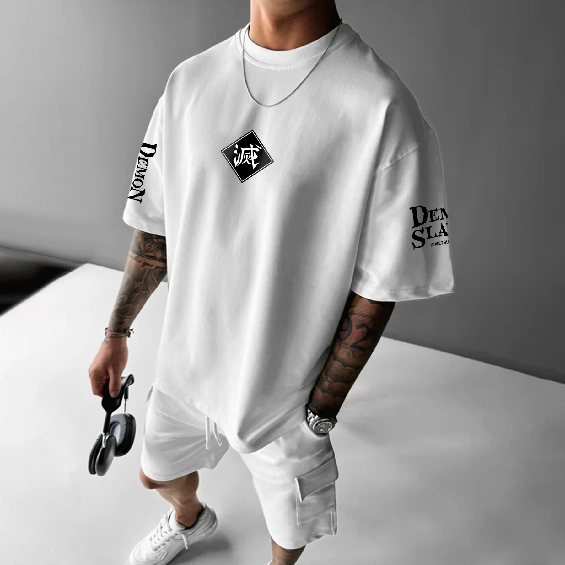 Unisex Anime Inspired Vintage T-Shirt丨Demon Slayer X Pokémon