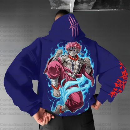 Plus Velvet Unisex Anime Graphic Streetwear Vintage Hoodie