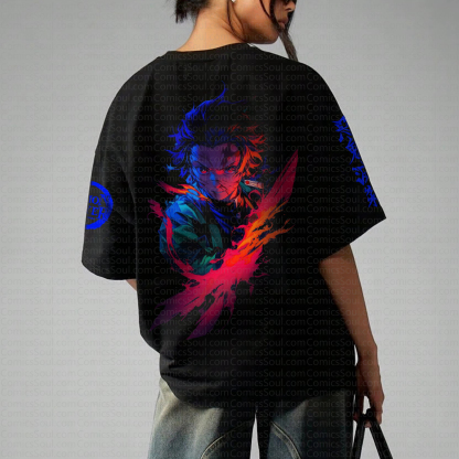 "Demon Slayer" Anime Inspired Vintage T-Shirt