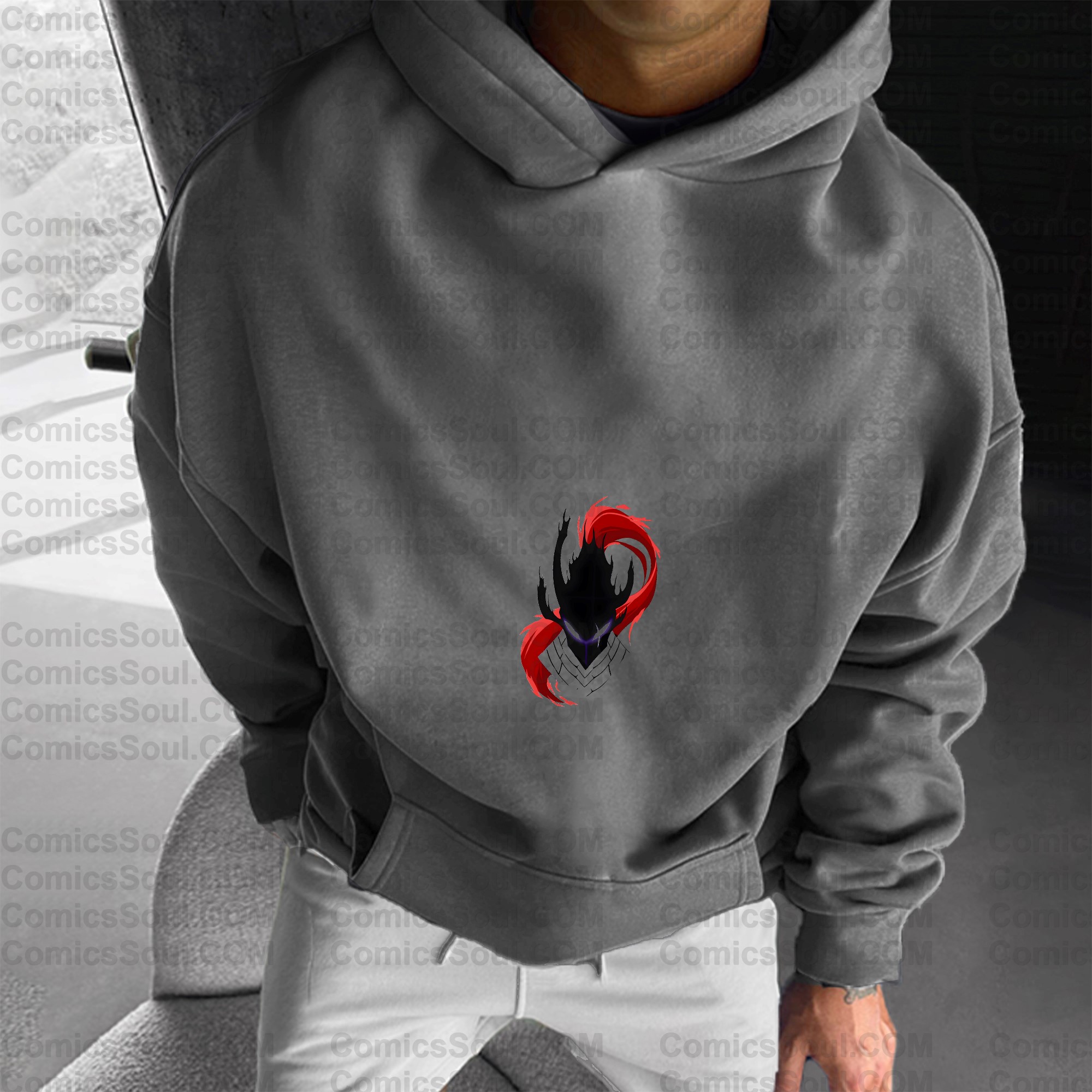 Unisex Anime Graphic Streetwear Wintage Plush Hoodie