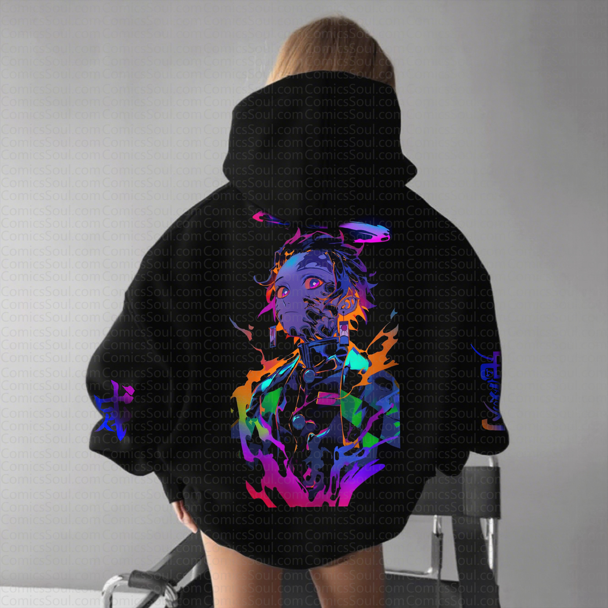 " Demon Slayer " Anime Inspired Vintage Hoodie