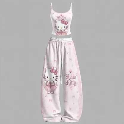Hello Kitty Top & Elasticated Trousers Two-Piece Set