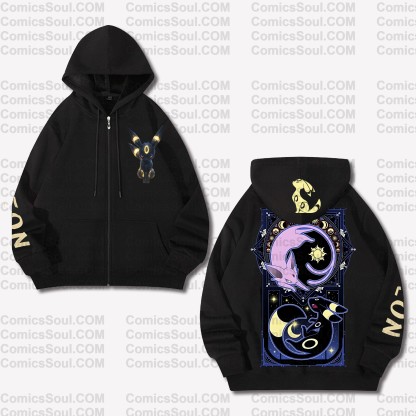 (Pokemon)Unisex Graphic Streetwear Vintage Zipper Cardigan Plush Hoodie